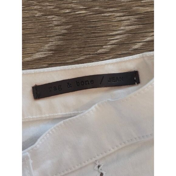 Rag & Bone Bright White Skinny Jeans Size 27 | Sleek Minimalist Must-Have Crisp - Picture 3 of 9